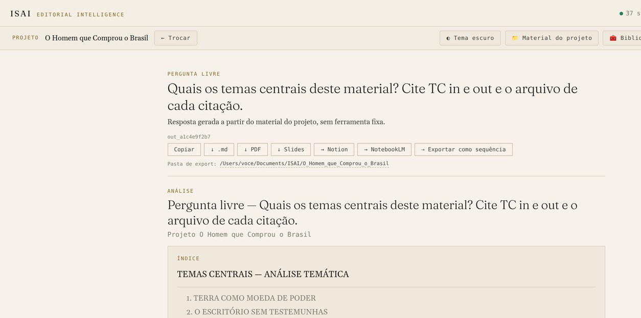 barra de botões de exportação de um resultado